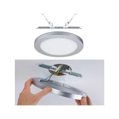 Round LED Recessed Panel 2in1 Cover-it 225mm Neutral White - Chrome