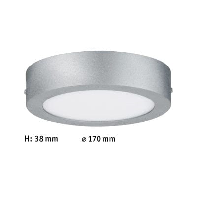 Lunar Round LED Panel 170mm Warm White - Chrome