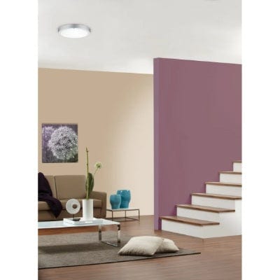 Lunar Round LED Panel 400mm Warm White - Chrome