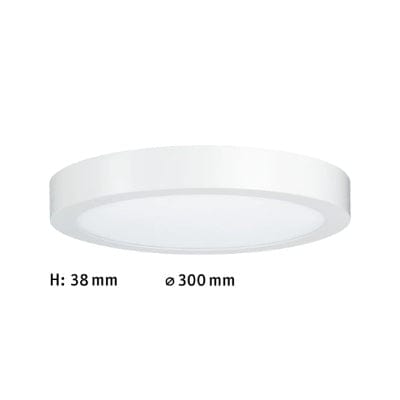 Lunar Round LED Panel 300mm Warm White - White