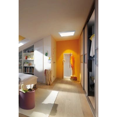 Lunar Square LED Panel 600x600mm Warm White - Chrome