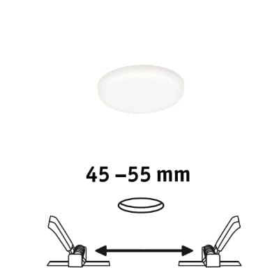 VariFit Veluna Round LED Recessed Panel IP44 75mm Neutral White