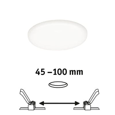 VariFit Veluna Round LED Recessed Panel IP44 125mm Neutral White
