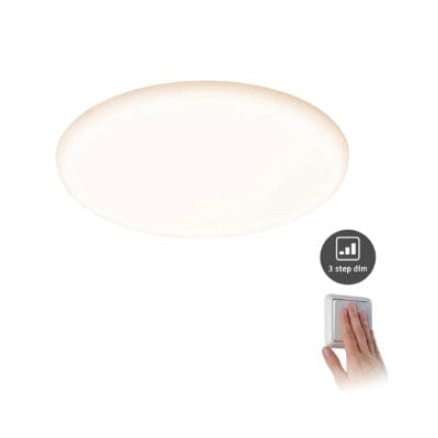 VariFit Veluna Round LED Recessed Panel IP44 215mm Warm White