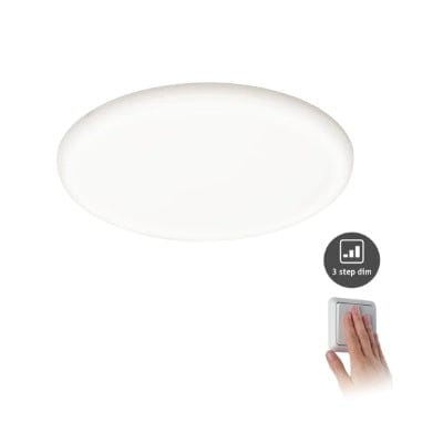 VariFit Veluna Round LED Recessed Panel IP44 215mm Neutral White