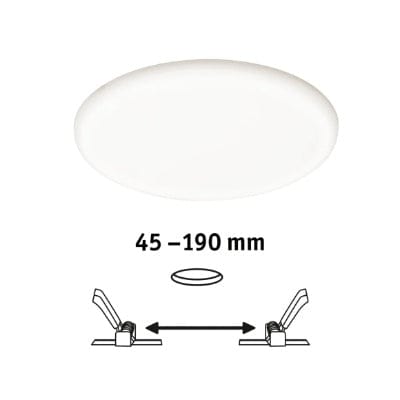 VariFit Veluna Round LED Recessed Panel IP44 215mm Neutral White