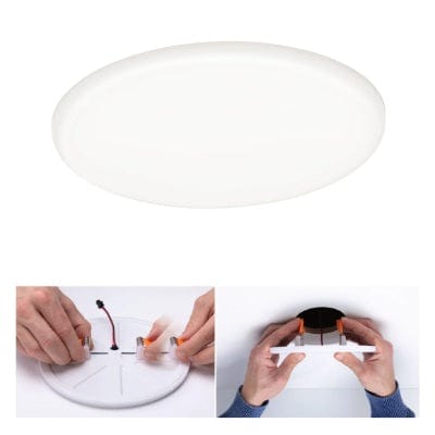 VariFit Veluna Round LED Recessed Panel IP44 185mm Neutral White Dimmable