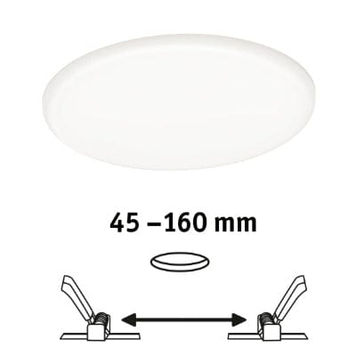 VariFit Veluna Round LED Recessed Panel IP44 185mm Neutral White Dimmable