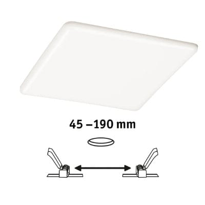 VariFit Veluna Square LED Recessed Panel IP44 215x215mm Neutral White