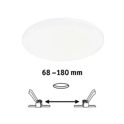 VariFit Veluna Edge Round LED Recessed Panel IP44 200mm Neutral White