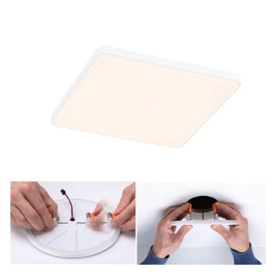 VariFit Veluna Edge Square LED Recessed Panel IP44 160x160mm Warm White