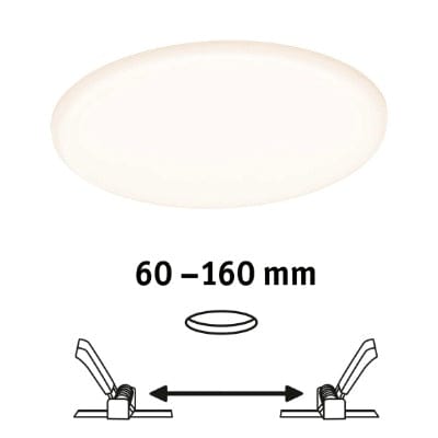 VariFit Veluna Round LED Recessed Panel Smart Home Zigbee 185mm Tunable White