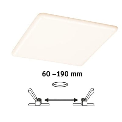 VariFit Veluna Square LED Recessed Panel Smart Home Zigbee 215x215mm Tunable White