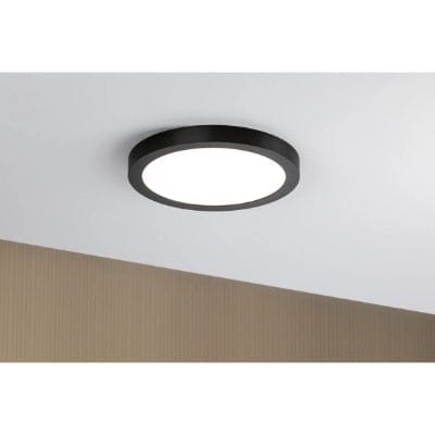 Abia Round LED Panel 300mm Neutral White - Black