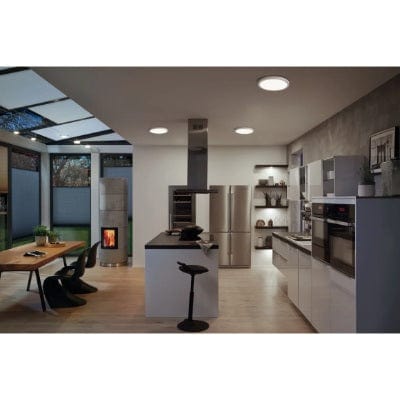 Abia Round LED Panel 300mm Warm White - White