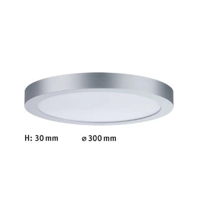 Abia Round LED Panel 300mm Neutral White - Chrome