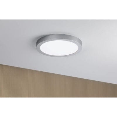 Abia Round LED Panel 300mm Warm White - Chrome