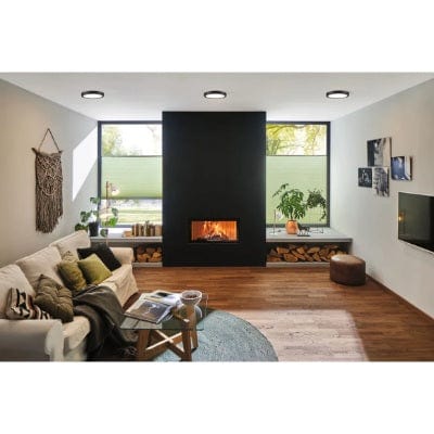 Abia Round LED Panel 300mm Warm White - Chrome