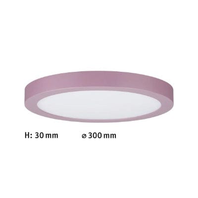 Abia Round LED Panel 300mm Warm White - Lilac
