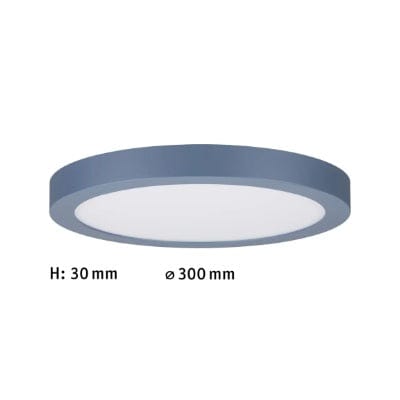 Abia Round LED Panel 300mm Warm White - Graublau