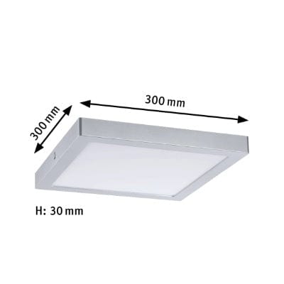 Abia Square LED Panel 300x300mm Neutral White - Chrome