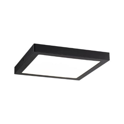 Abia Square LED Panel 300x300mm Warm White - Black