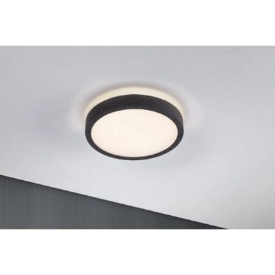 Cosara Round LED Panel IP44 300mm Warm White - Dark grey