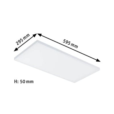 Velora Square LED Panel 595x295mm Warm White