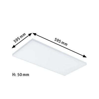 Velora Smart Home Zigbee Square LED Panel 595x295mm Tunable White