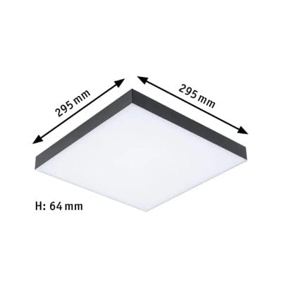 Velora Rainbow dynamicRGBW Square LED Panel 295x295mm RGB+ - Black