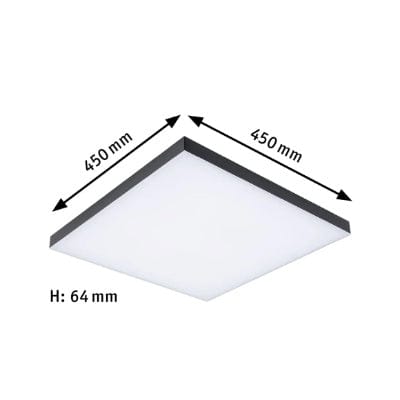Velora Rainbow dynamicRGBW Square LED Panel 450x450mm RGB+ - Black