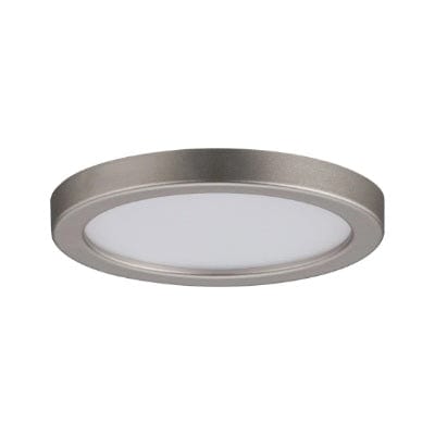 Areo Round LED Recessed Panel 80mm Warm White - Nickel