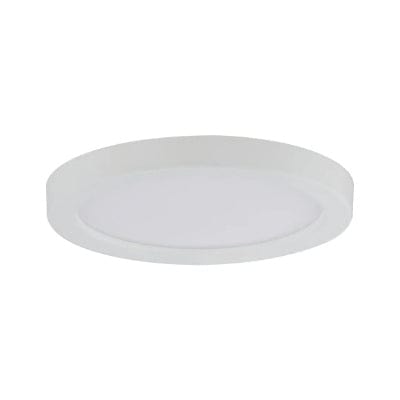 Areo Round LED Recessed Panel 80mm Warm White - White