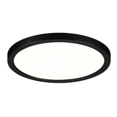 Areo VariFit Round LED Recessed Panel 175mm Neutral White Dimmable - Black