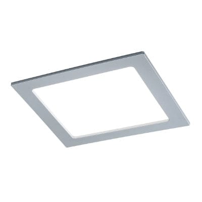 Square LED Recessed Panel IP44 220x220mm Neutral White - Chrome
