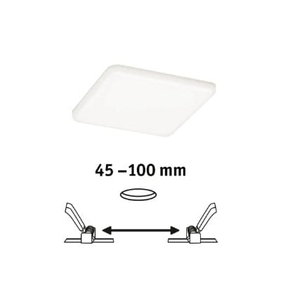 VariFit Veluna Square LED Recessed Panel IP44 125x125mm Neutral White