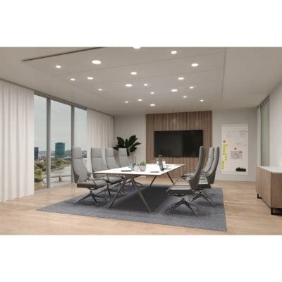 VariFit Veluna Edge Round LED Recessed Panel IP44 160mm Neutral White