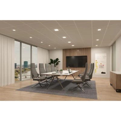 VariFit Veluna Edge Square LED Recessed Panel IP44 120x120mm Neutral White