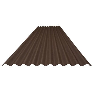 Corrugated Bitumen Roof Sheet Brown 2m x 930mm x 2.2mm