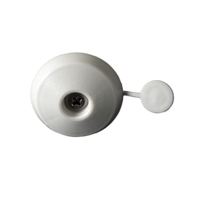 16mm Polycarbonate Fixing Buttons (Pack of 10) - White