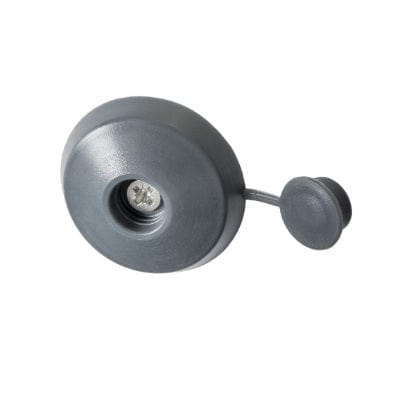 25mm Polycarbonate Fixing Buttons (Pack of 10) - Anthracite Grey