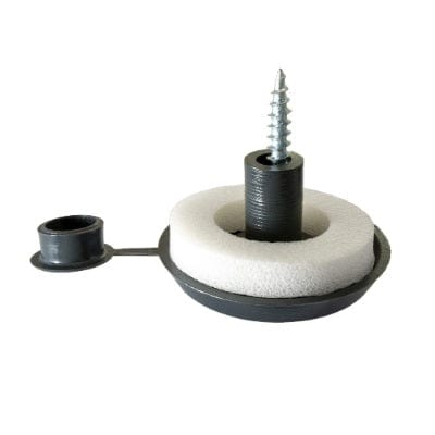 16mm Polycarbonate Fixing Buttons (Pack of 10) - Anthracite Grey