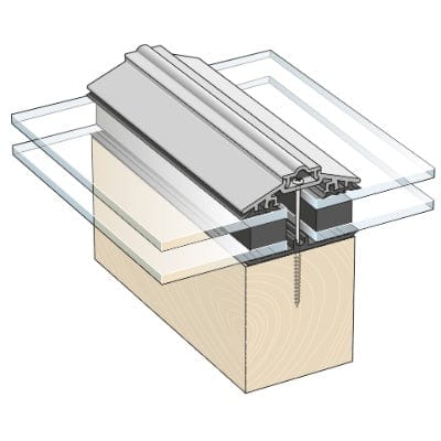 Capex 50 Glazing Bar & Gasket (4.8m) - White