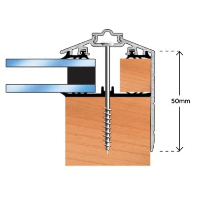 Capex 50 Gable End Bar & Gasket (3m)- White