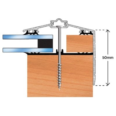 Capex 70 Gable End Bar & Gasket (3m)- Brown