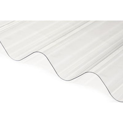 Corrugated PVC Roofing Sheet Clear 3m x 950mm x 0.8mm