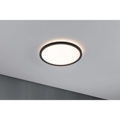 Atria Shine Backlight Round LED Panel 293mm Warm White - Black