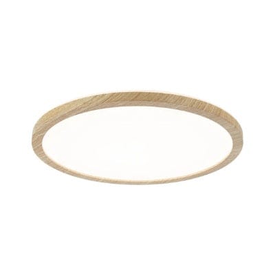 Atria Shine Backlight Round LED Panel 293mm Warm White - Wood Look