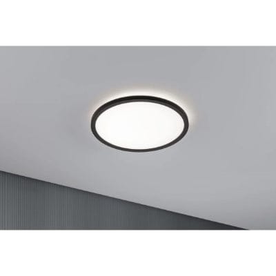 Atria Shine Backlight Round LED Panel 293mm Neutral White - Black