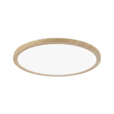 Atria Shine Backlight Round LED Panel  293mm Neutral White - Wood Look